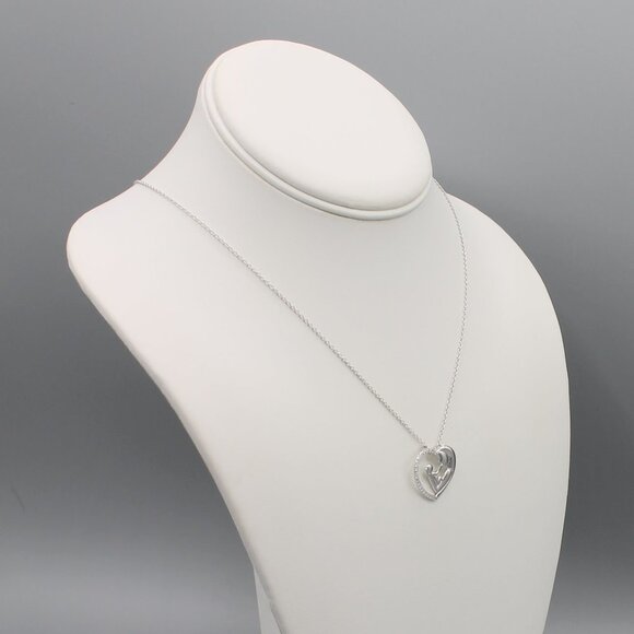 Jewelry necklace mom mother and child heart love forever 925 sterling silver new - Picture 4 of 6